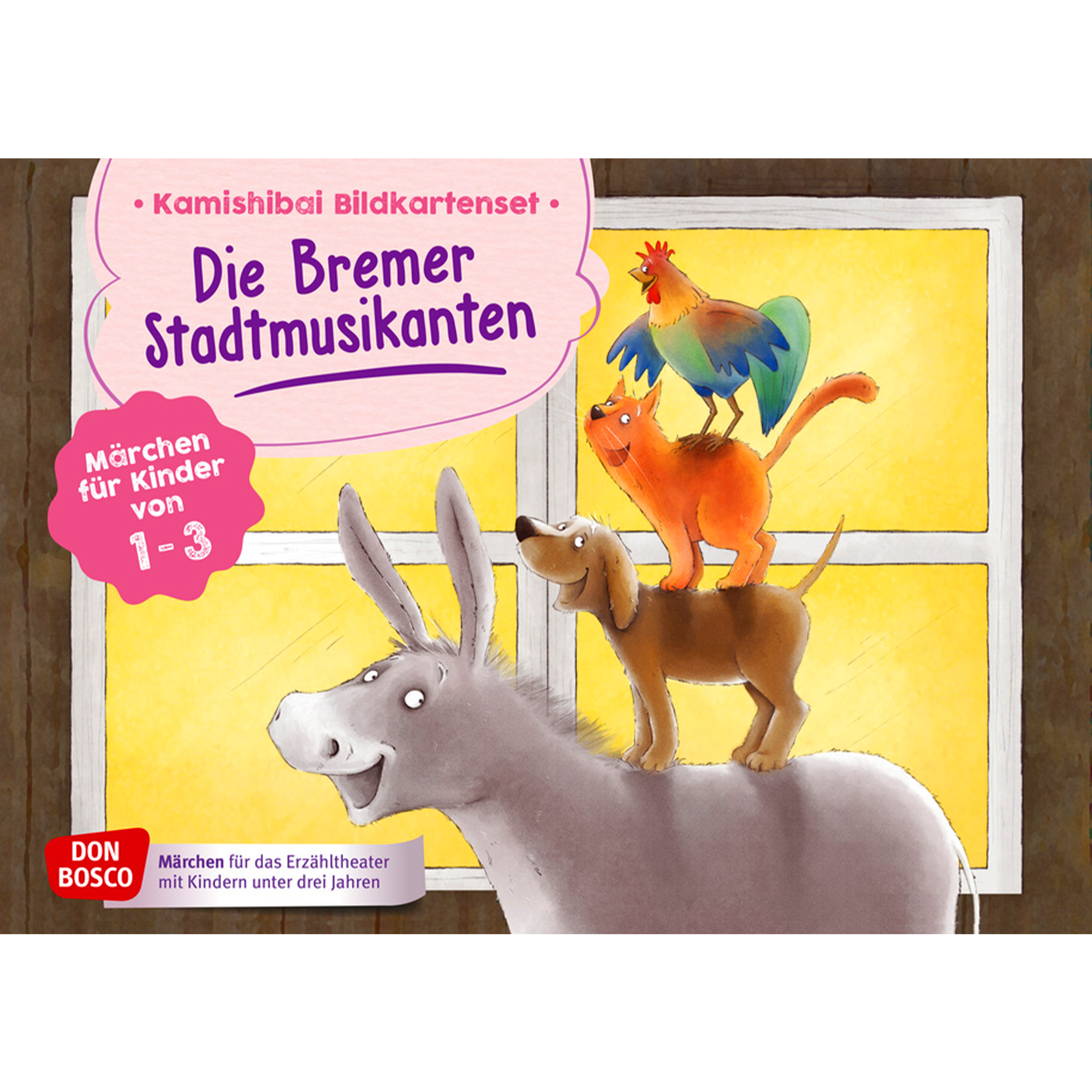 Die Bremer Stadtmusikanten. Kamishibai Bildkartenset