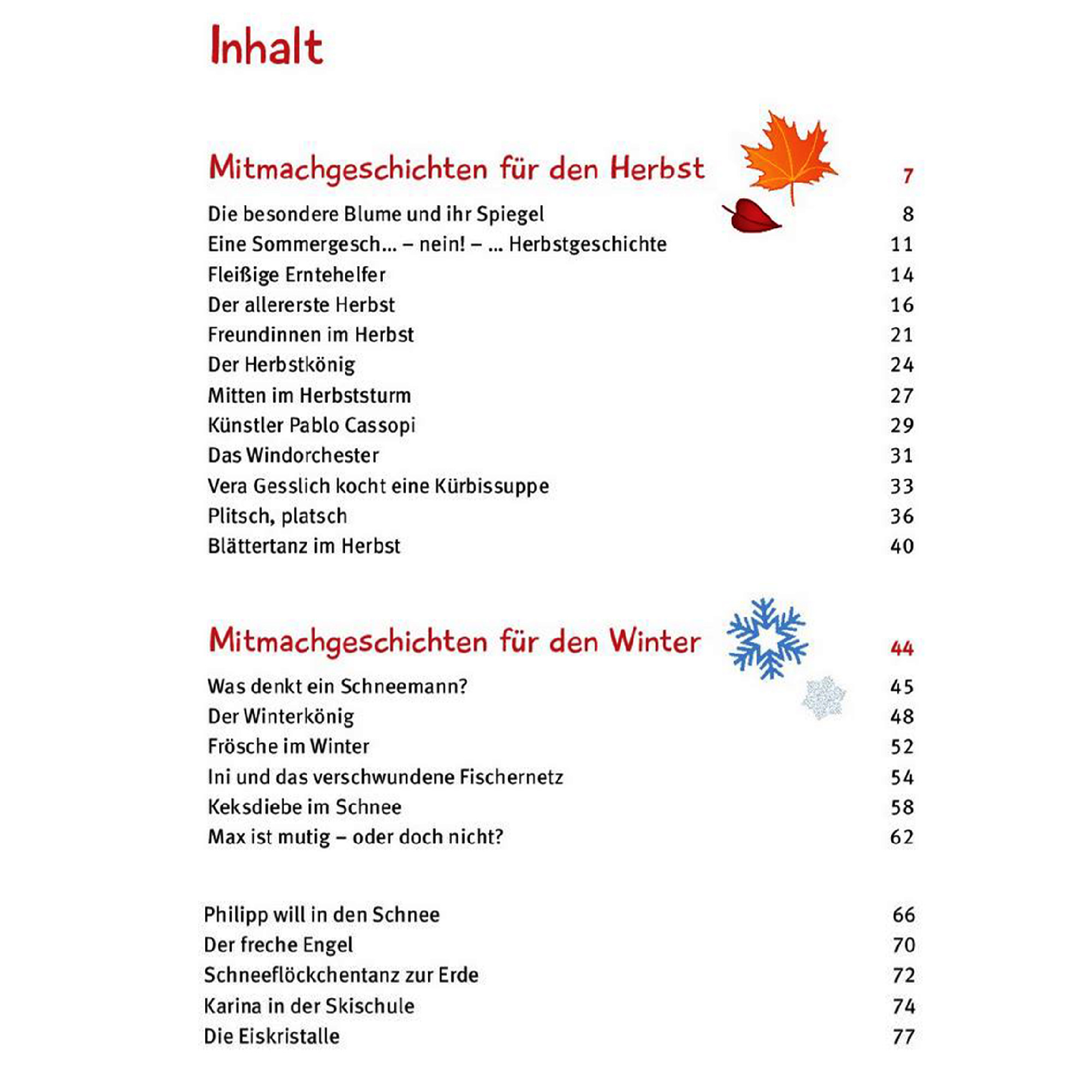 5 Minuten Mitmachgeschichten für Herbst und Winter