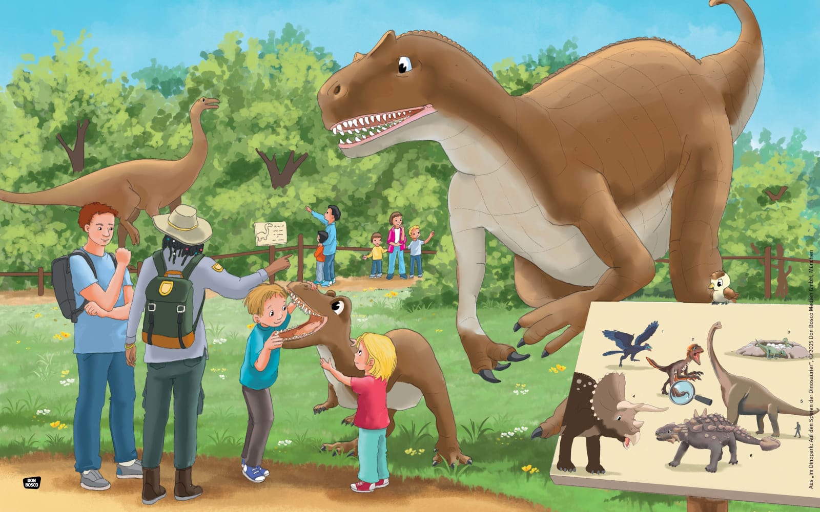 Im Dinopark: Auf den Spuren der Dinosaurier. Kamishibai Bildkartenset