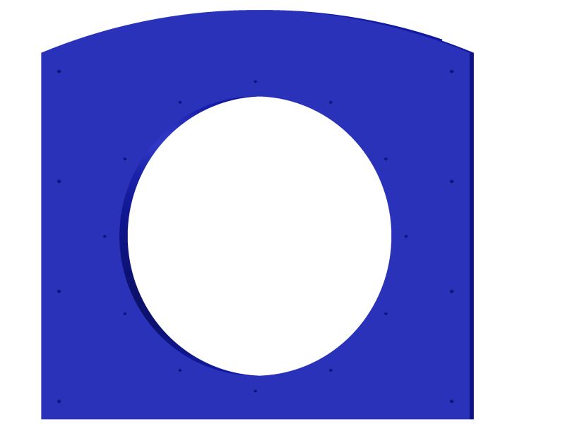 Anschlusspaneel für Röhrenrutschen und Kriechtunnel Rot