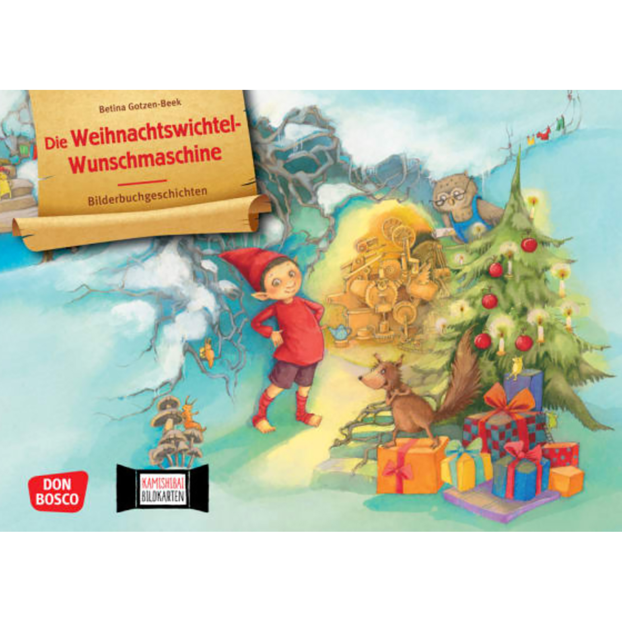 Die Weihnachtswichtel-Wunschmaschine. Kamishibai Bildkartenset