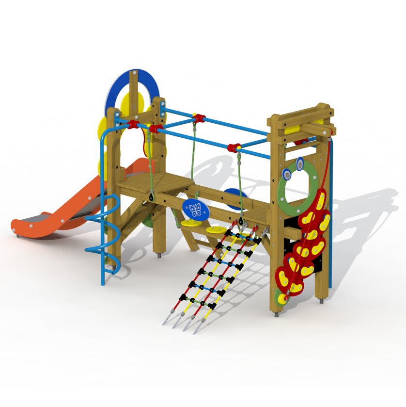 Klettergerüst mit Edlelstahlrutsche