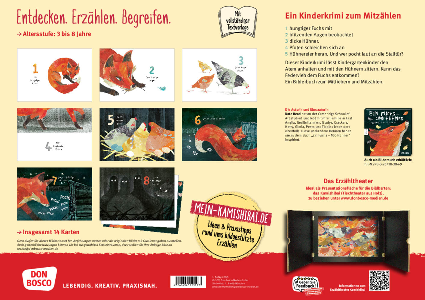 Ein Fuchs ? hundert Hühner. Der Bildkarten-Thriller zum Mitzählen. Kamishibai Bildkartenset