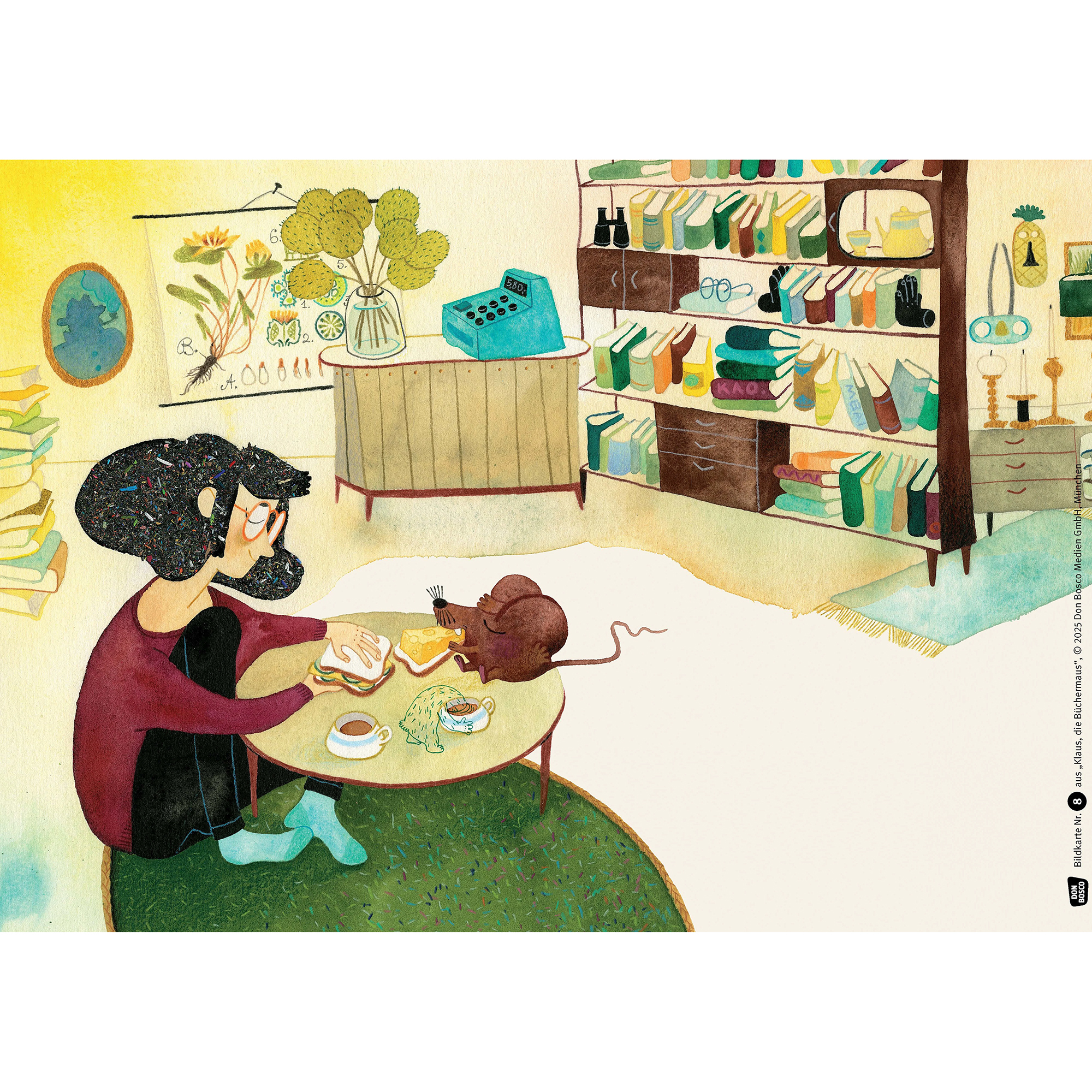 Klaus, die Büchermaus. Kamishibai Bildkartenset