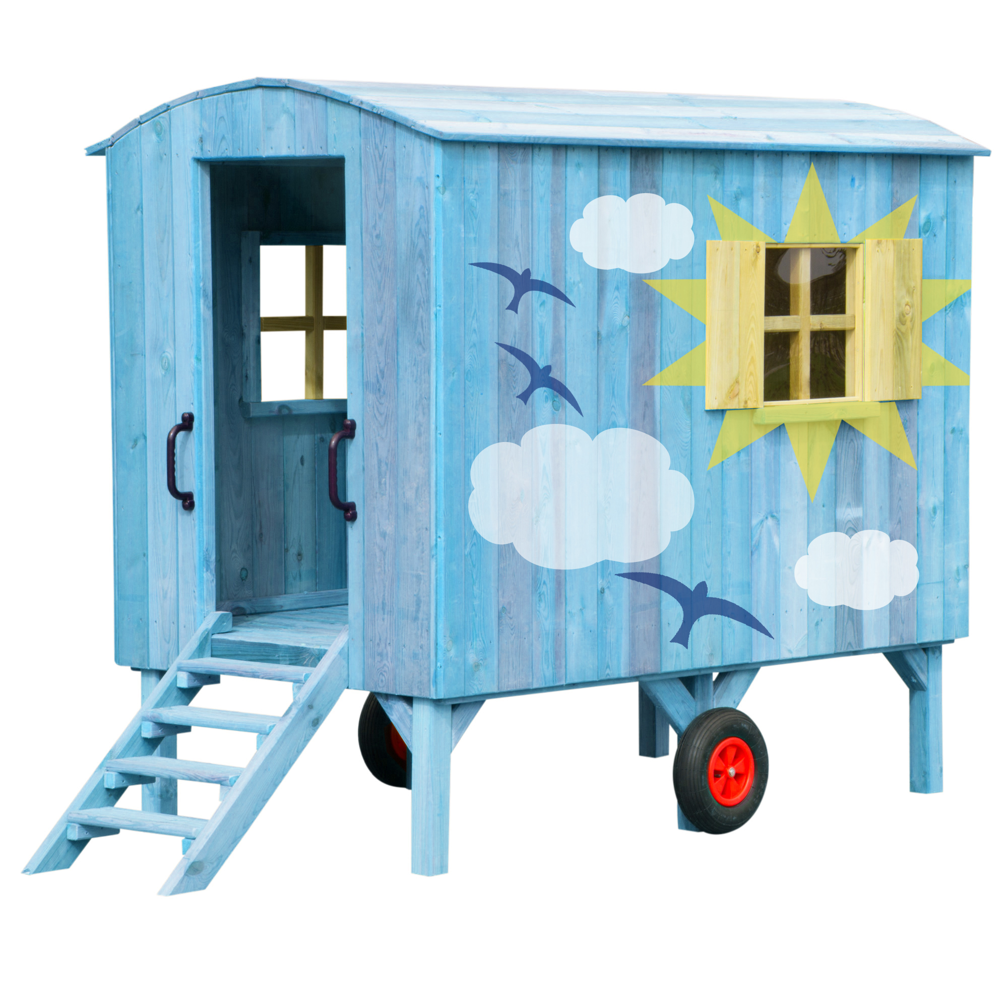 Kinderspielhaus Bauwagen