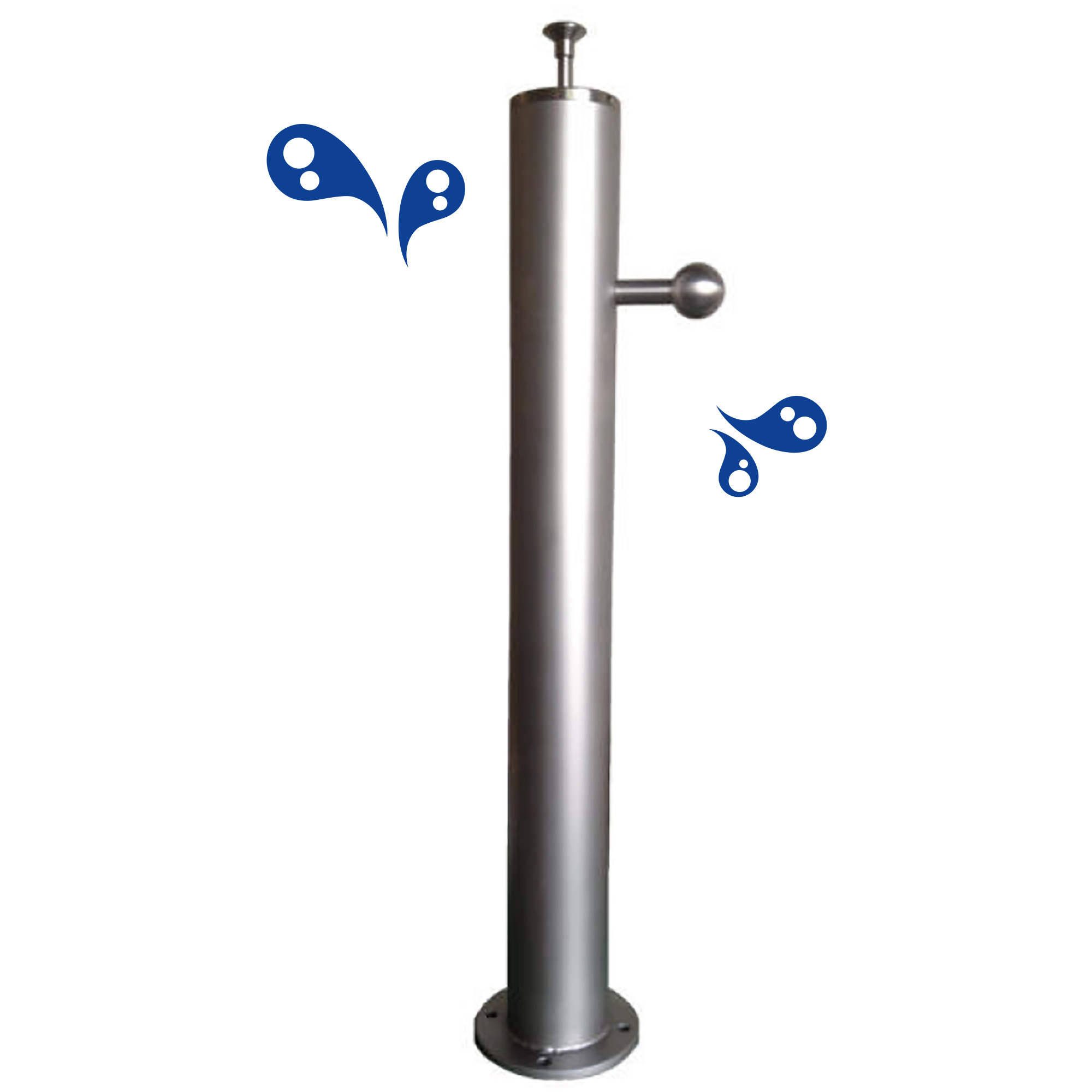 Edelstahlsprudelsäule 100 cm