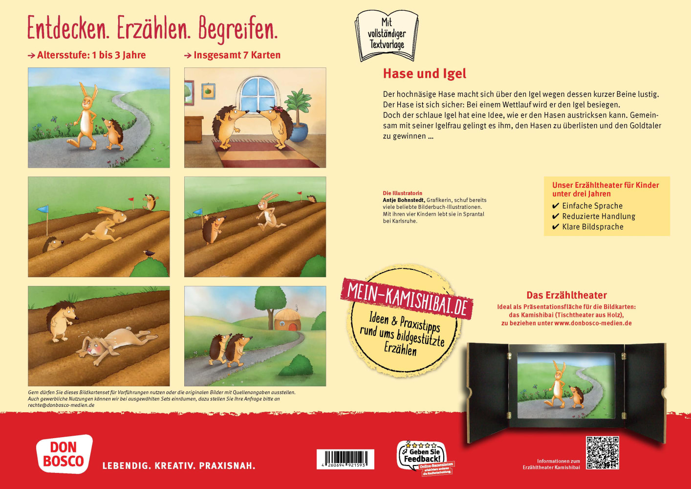Hase und Igel. Kamishibai Bildkartenset
